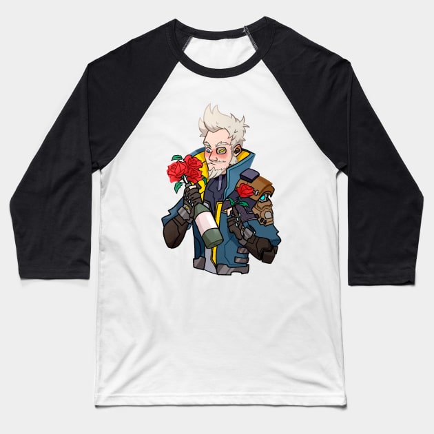 Borderlands Zane Baseball T-Shirt by gaypompeii